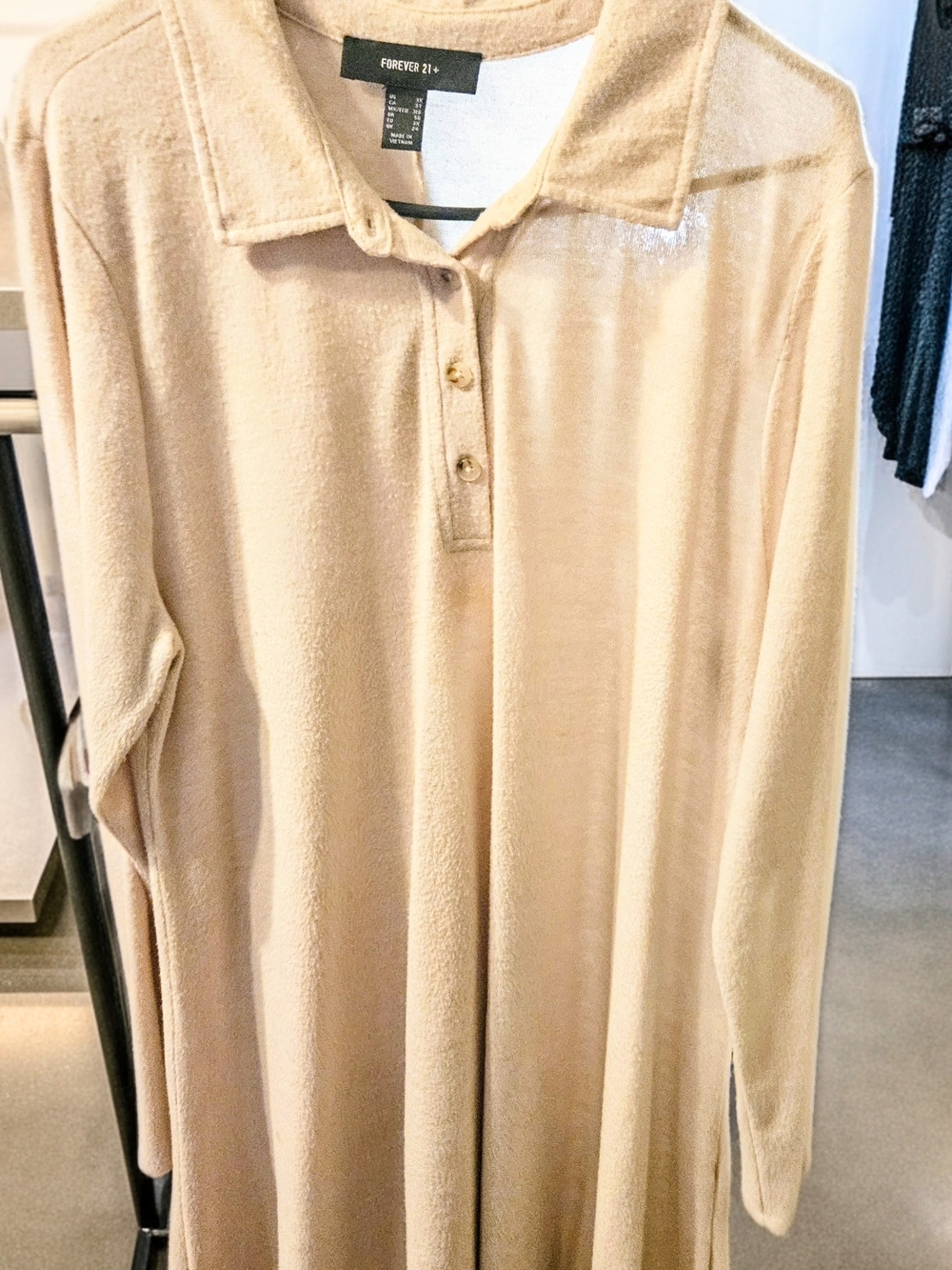 Womens Cream Sweater Dress